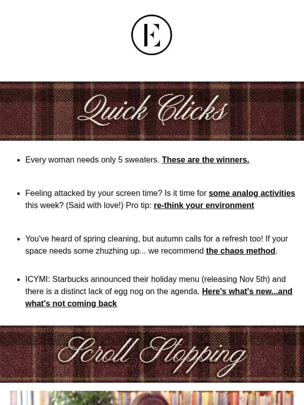 every woman needs 5 sweaters… 👩🍳🍁 email from The Everygirl