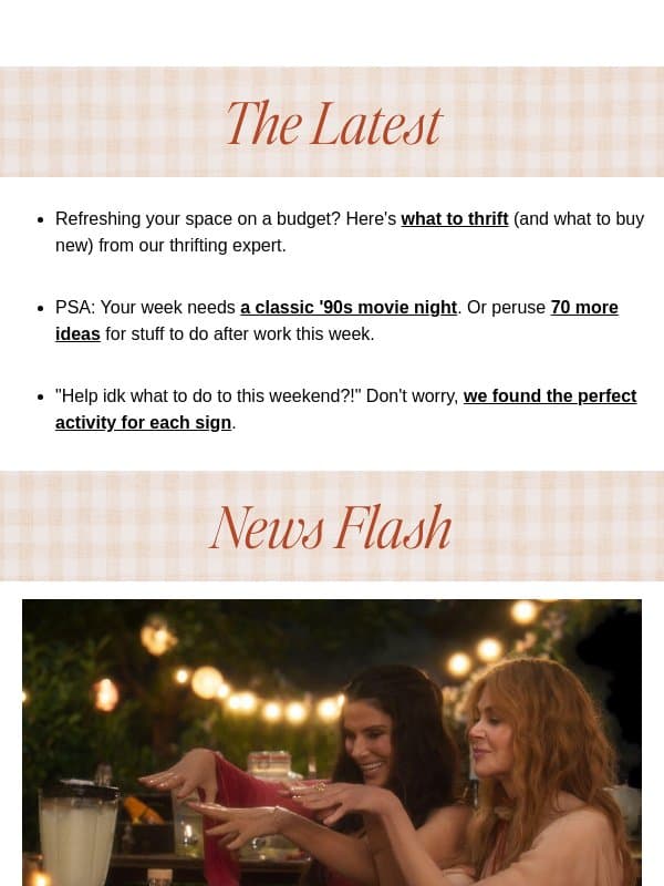 your practical magic fall to-do list ๐ซ email from The Everygirl