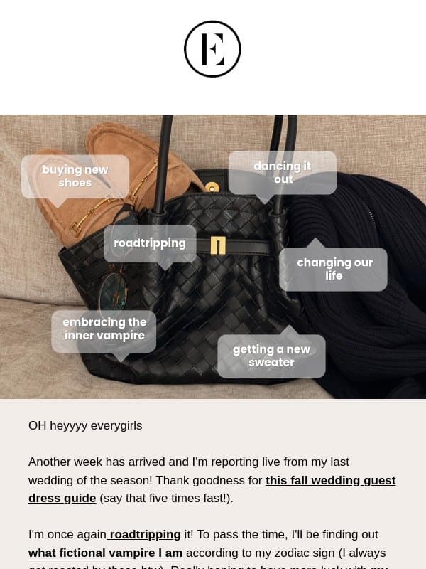 fall shoes, TJ's finds, and rules to change your life 🍁✨☕ email from The Everygirl