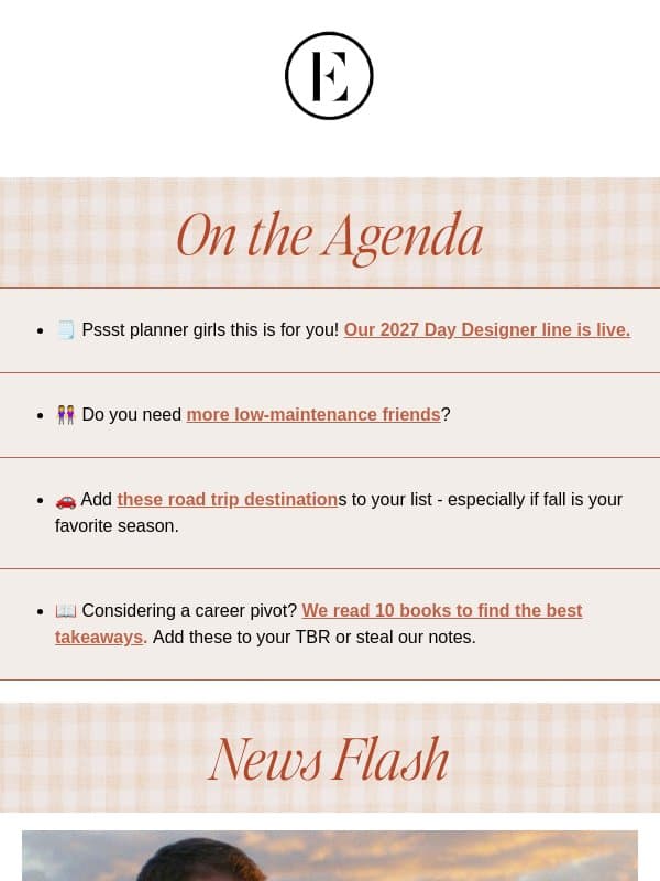 road trip destinations and career pivots đźš™ email from The Everygirl