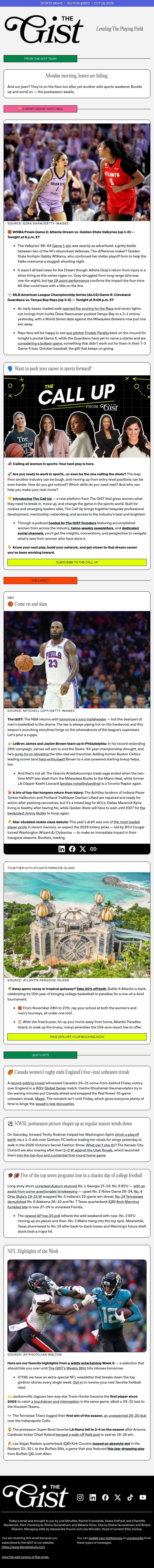 Welcome to the jam email from The GIST screenshot