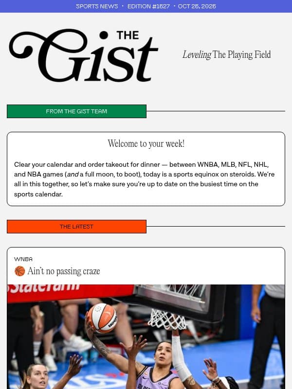 Wake up, babe. email from The GIST