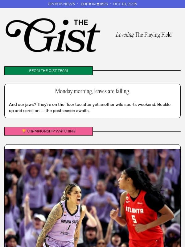 Welcome to the jam email from The GIST