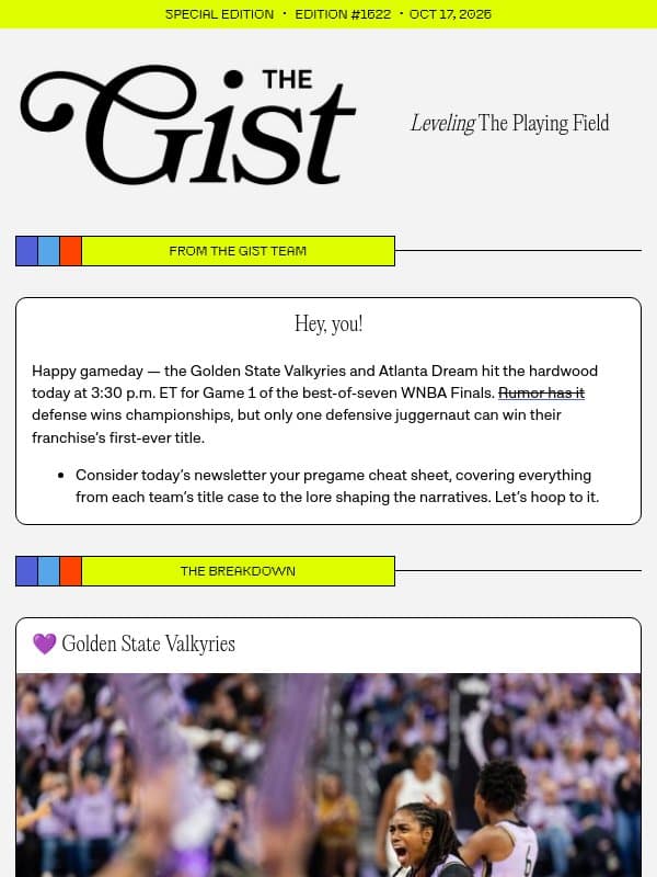 Special Edition: Everyone’s invited to this block party email from The GIST