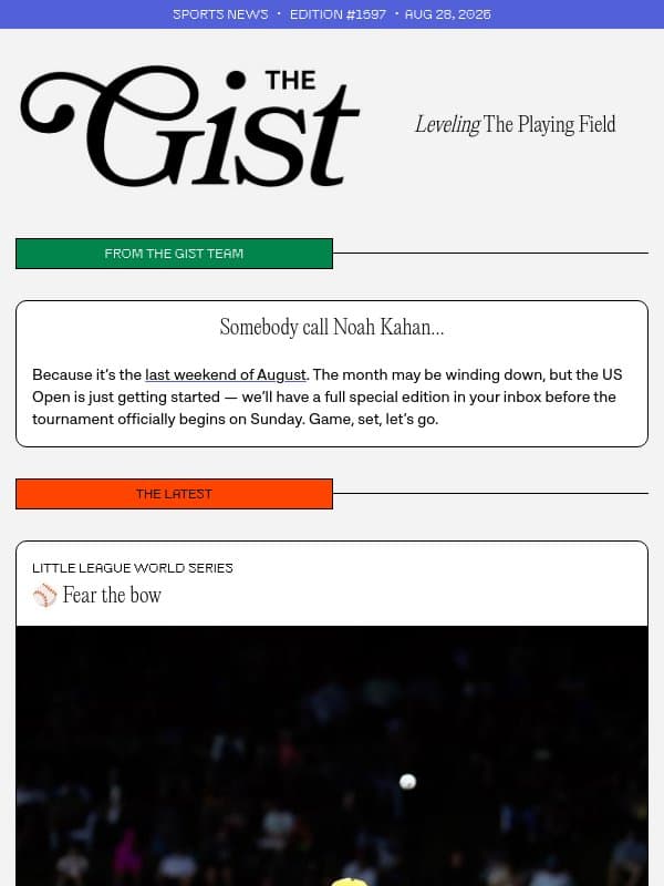 Ending unplanned email from The GIST