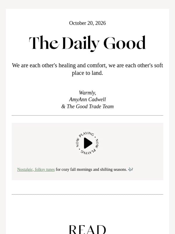 How to comfort a loved one after miscarriage email from The Good Trade