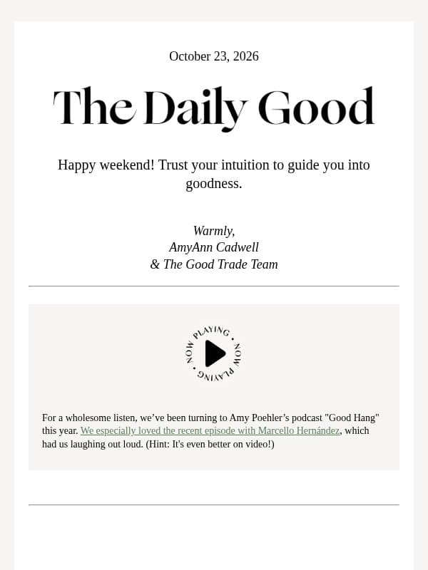 10.23.26 | 🪡 How to sew your own clothes email from The Good Trade