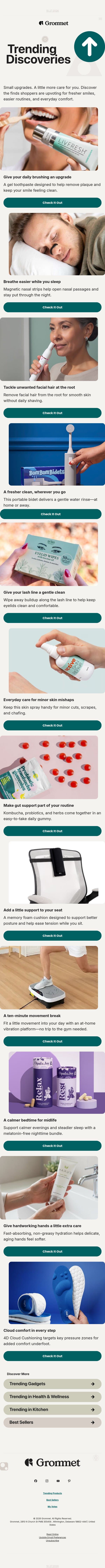 A little more care for you 🧡 email from The Grommet screenshot