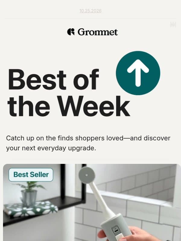 The most popular finds of the week 🌟 email from The Grommet