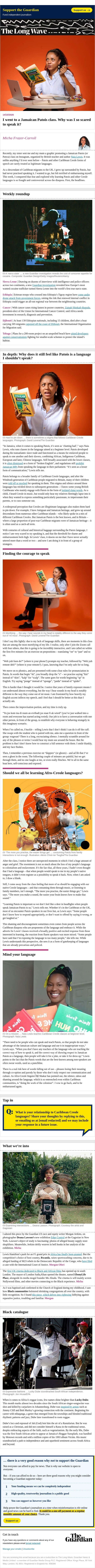 Mind your language | The Guardian email from The Guardian screenshot