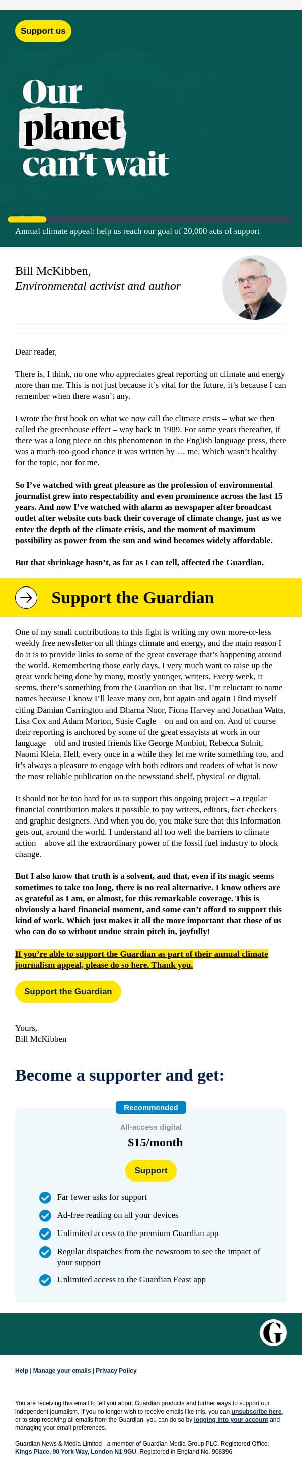 Truth is a solvent email from The Guardian screenshot