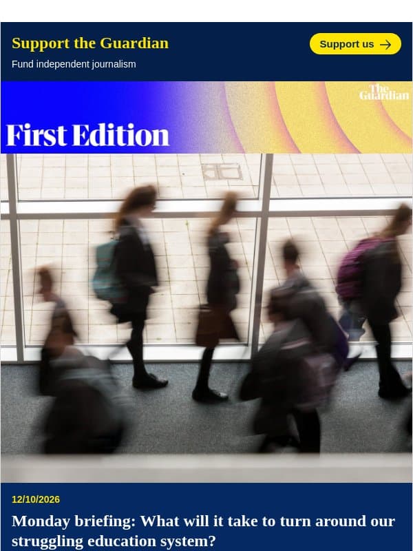 A crisis in learning | First Edition email from The Guardian