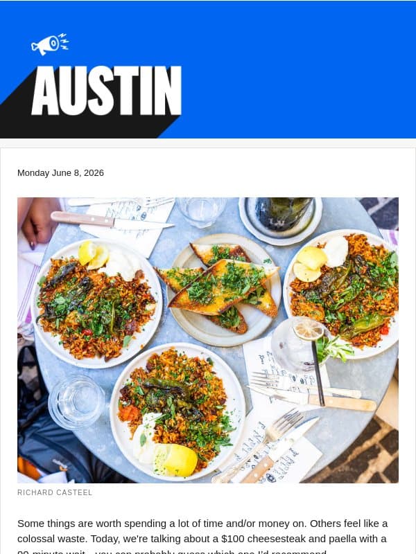 This Summer’s Hottest Paella Spot email from The Infatuation