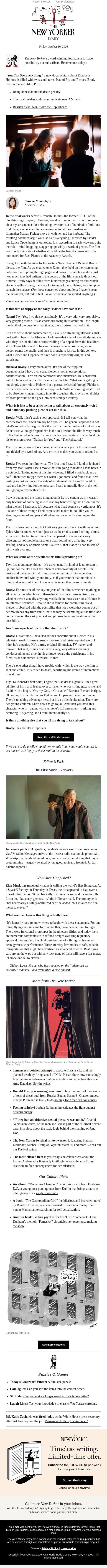 Nathan Fielder’s Mind-Boggling Documentary email from The New Yorker screenshot