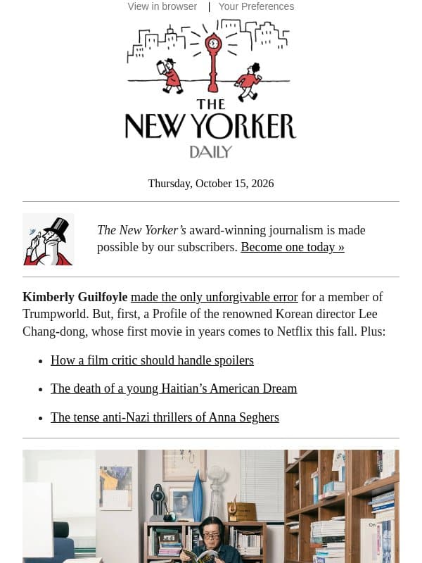 Kimberly Guilfoyle’s Real Mistake email from The New Yorker
