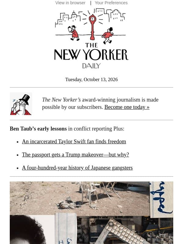 A Reporter’s War-Zone Education email from The New Yorker