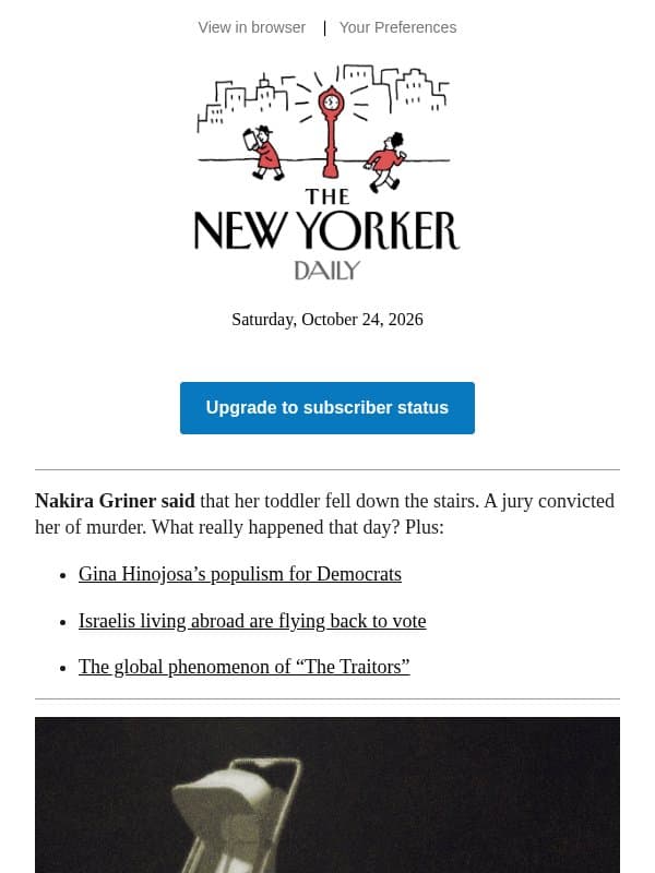 A Mother on Trial email from The New Yorker