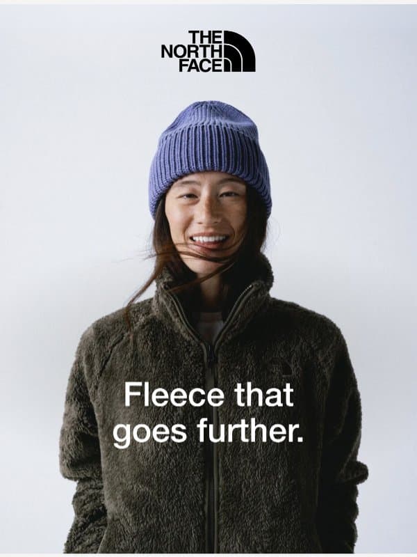 Fleece favorites for holiday adventures ahead. email from The North Face