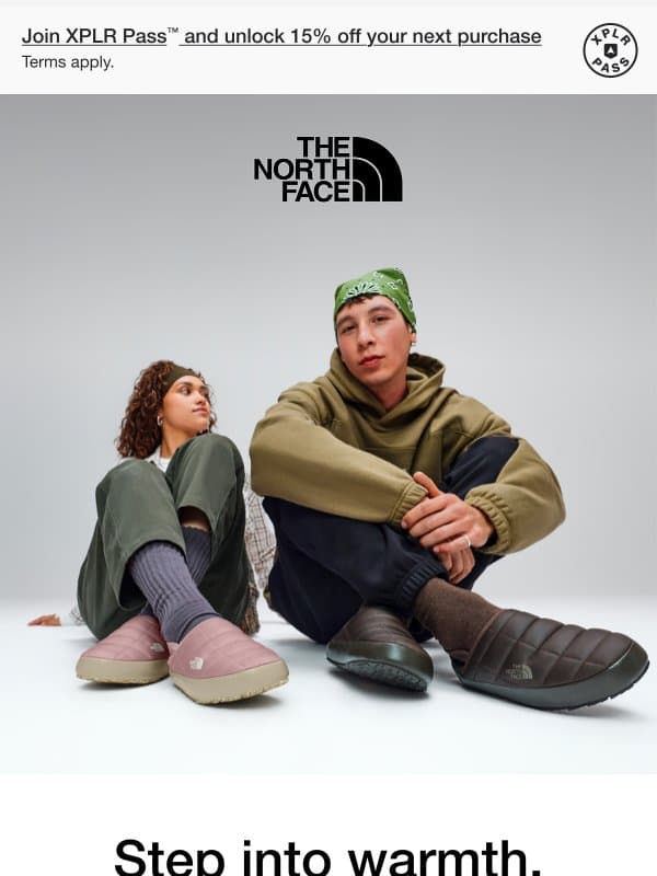 Footwear built for holiday adventures and beyond. email from The North Face