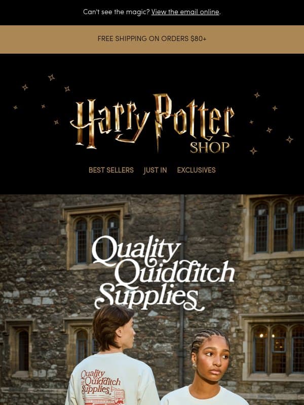 Shop the Quality Quidditch Supplies range 🏆 email from The Official Harry Potter Shop