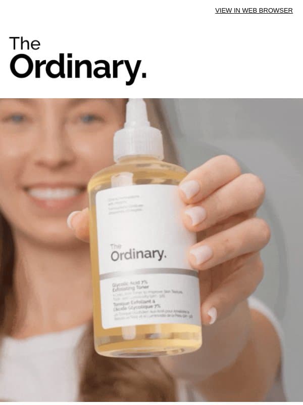 Complimentary reusable rounds: Ends July 31 email from The Ordinary