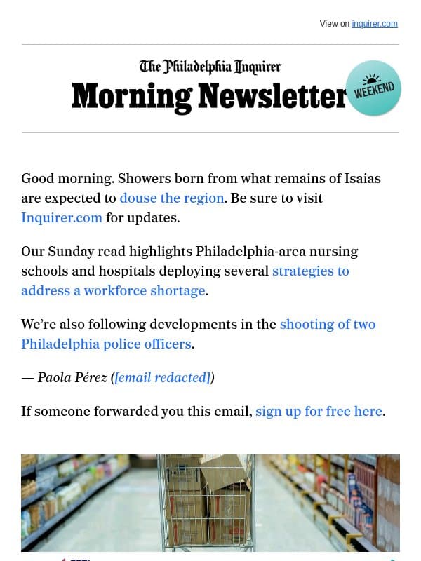 🏥 Philly’s answer to a nursing shortage email from The Philadelphia Inquirer
