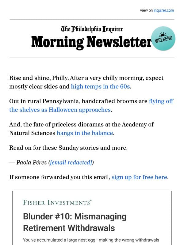🧹 The witching season’s busiest family email from The Philadelphia Inquirer