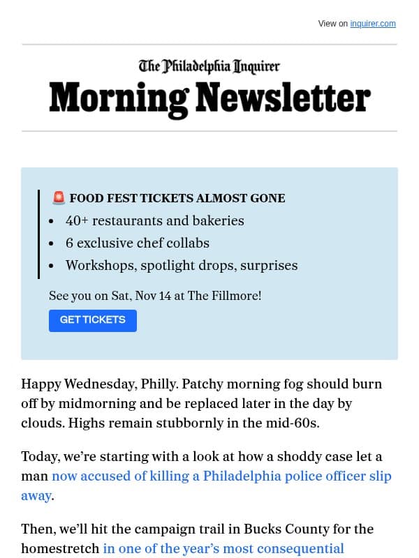 A mishandled murder case email from The Philadelphia Inquirer