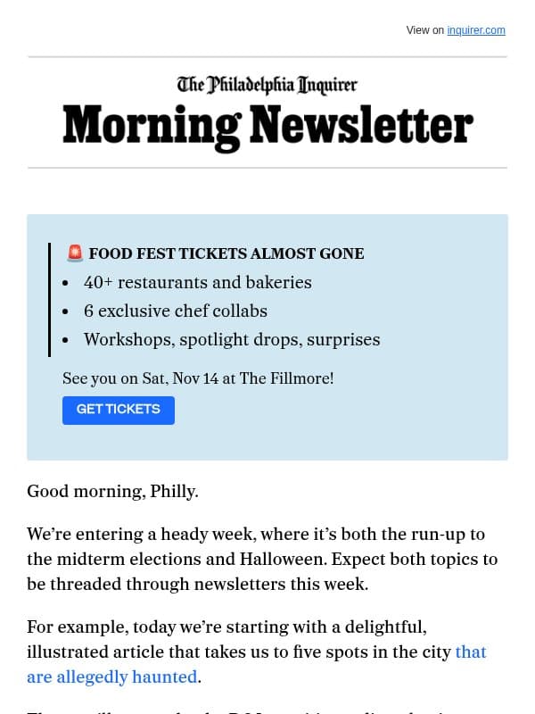 🫣 Philly’s own ghost stories email from The Philadelphia Inquirer