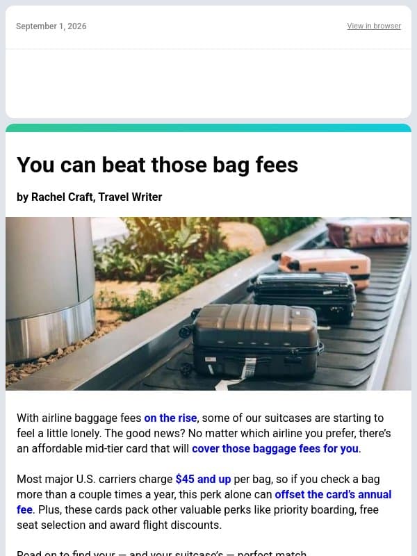 ✈ The Airline Card Perk That Pays For Itself, Best Cruise Cabin Locations & More From TPG ✈ email from The Points Guy