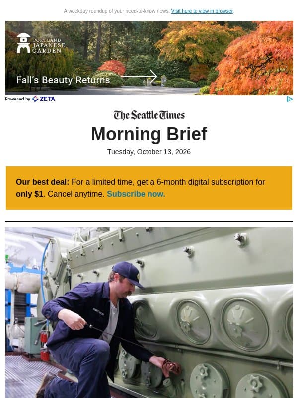 Tuesday Morning Brief: What’s next for ferries after unprecedented halt email from The Seattle Times
