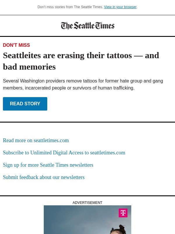 Free program removes regretful tattoos email from The Seattle Times