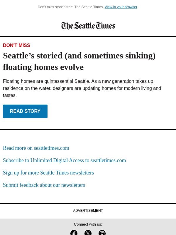 Seattle’s floating homes evolve email from The Seattle Times