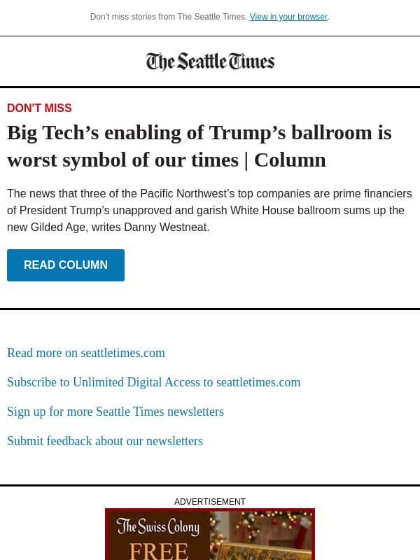 PNW companies enable ballroom boondoggle email from The Seattle Times