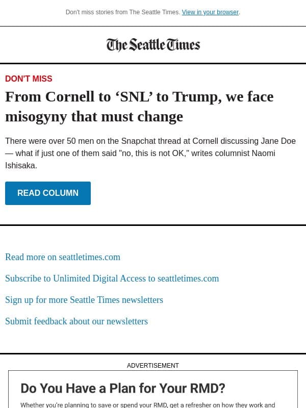 We face misogyny that must change | Naomi Ishisaka email from The Seattle Times