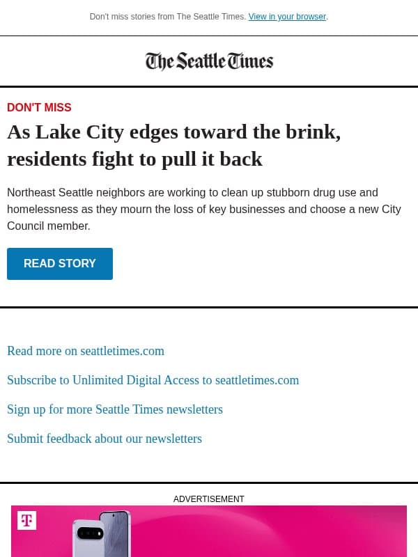 Residents fight for Lake City's future email from The Seattle Times