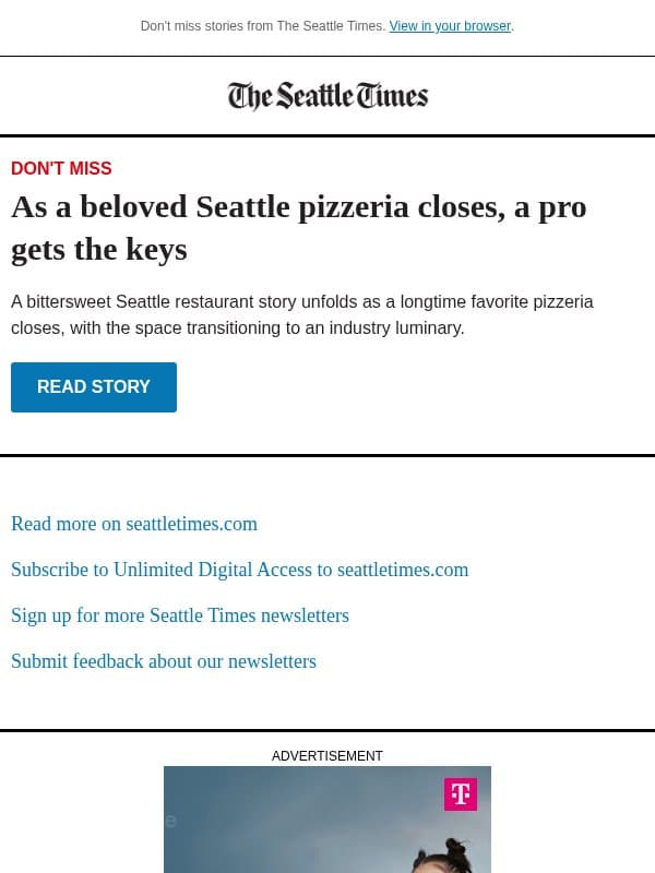 Shuttered pizza restaurant gets new life email from The Seattle Times