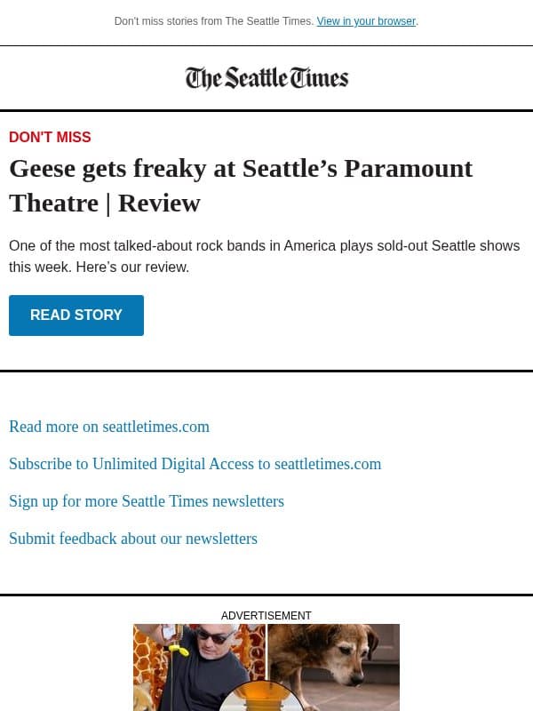 America’s most talked-about rock band plays Seattle show email from The Seattle Times