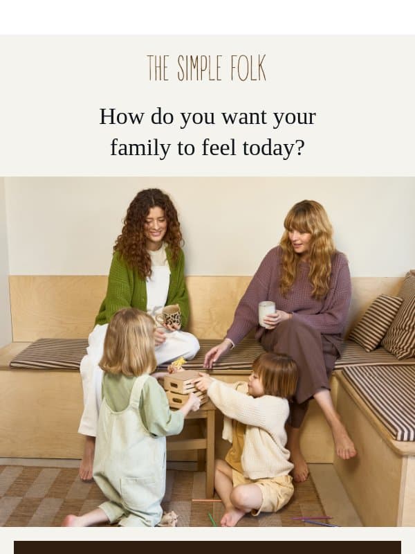 Simple clothes that make the family feel great! email from The Simple Folk