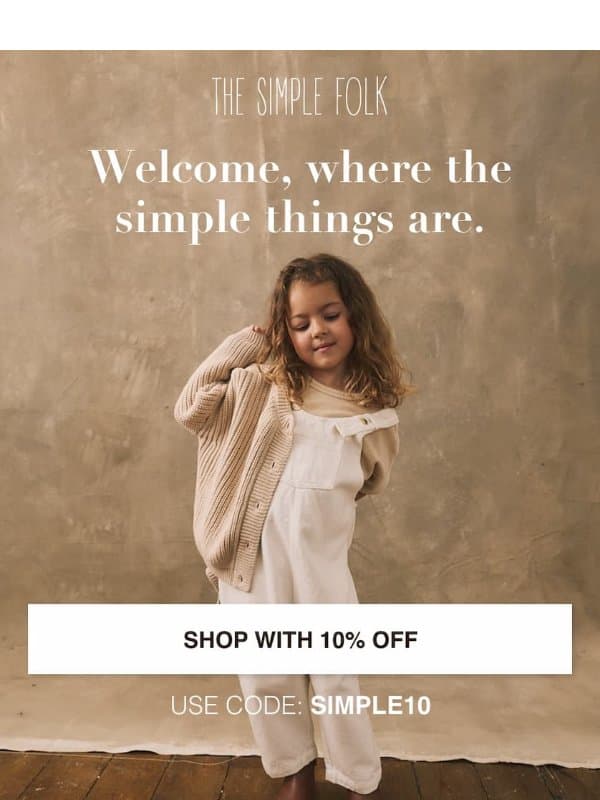 Where the simple things are 🌸 email from The Simple Folk
