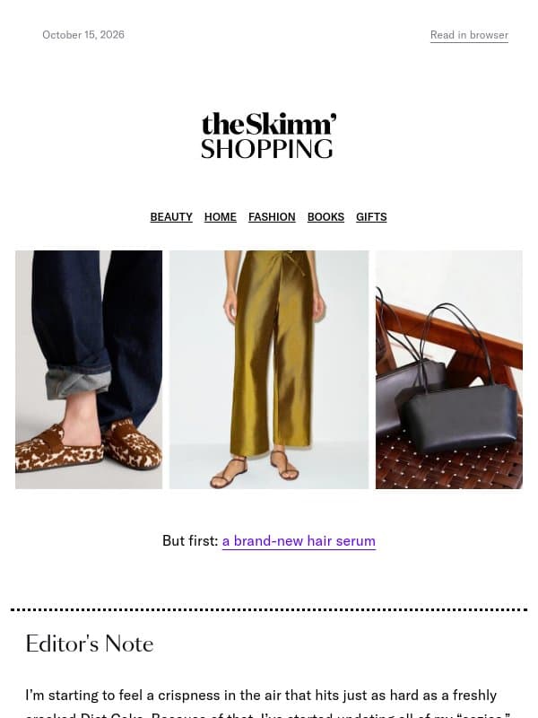 Is it Dôen or is it Hollister? email from The Skimm