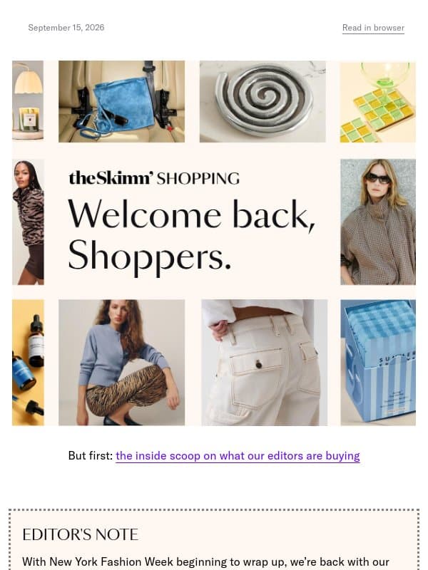 What to wear when the weather is yo-yoing email from The Skimm