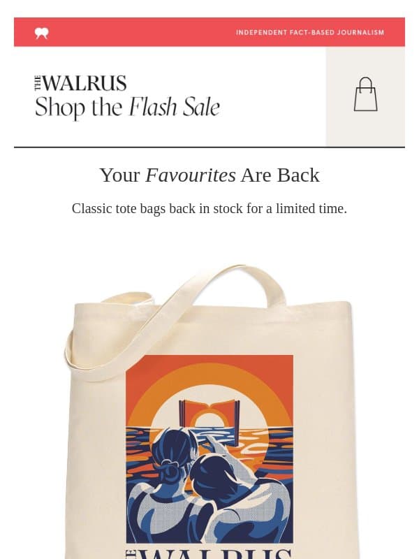 A Piece of Art That Carries Your Stuff email from The Walrus