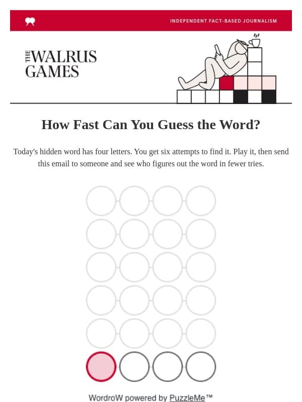Play it. Share it. email from The Walrus