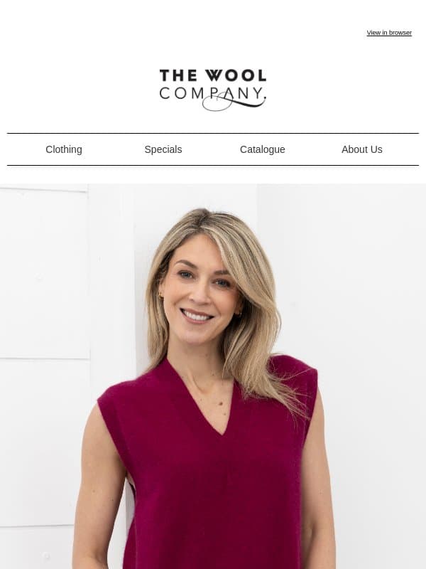 Colour Focus: Winterberry email from The Wool Company