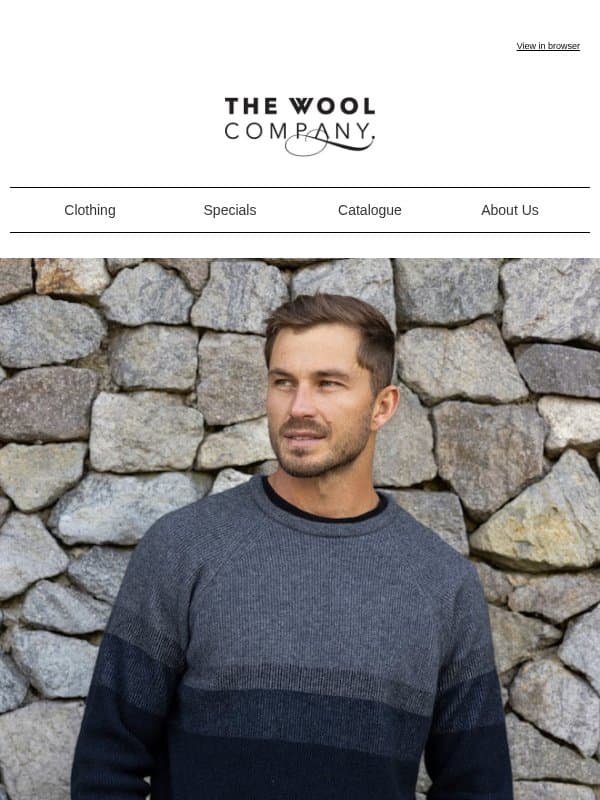 Colour Focus: Sky email from The Wool Company