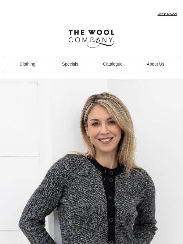 Style Focus: Cardiagns email from The Wool Company
