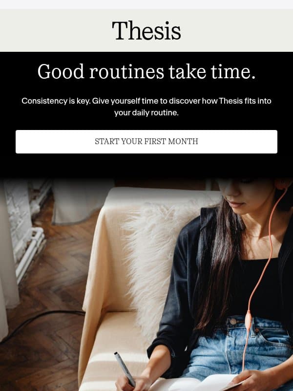 What to expect in your first month π‘ email from Thesis