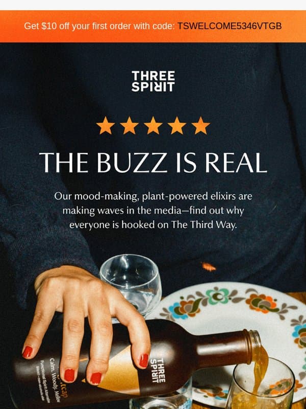 Donβt just take our word for it email from Three Spirit