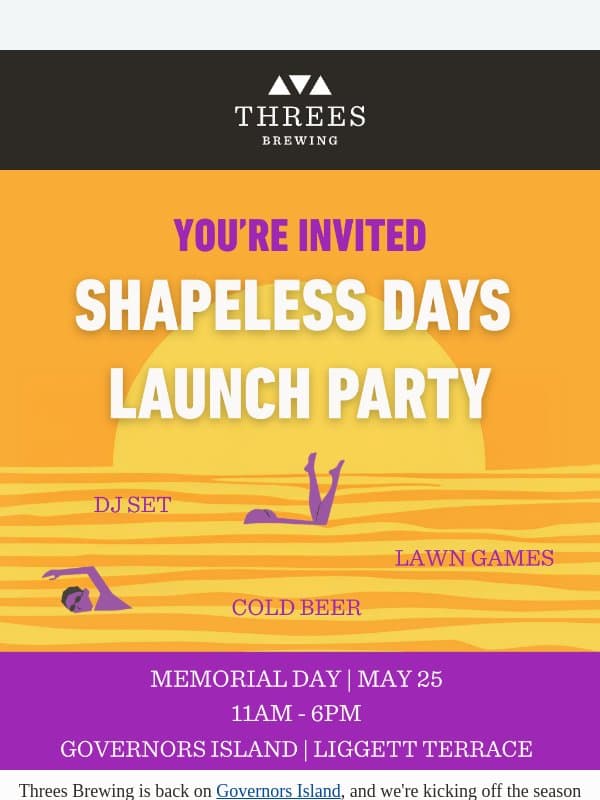 Your Memorial Day Plans, sorted βοΈπ» email from Threes Brewing